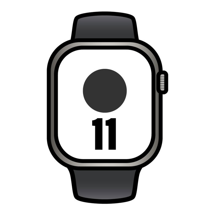 Apple Watch Series 11 42mm Titanio Natural GPS + Cellular Correa Deportiva Negra (M/L) Apple Watch Series 11 42mm Titanio Natural GPS + Cellular Correa Deportiva Negra (M/L)